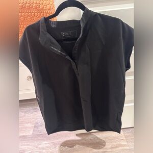 FIGS Women's Black Rafaela™ - Oversized Scrub Top - XL / Black